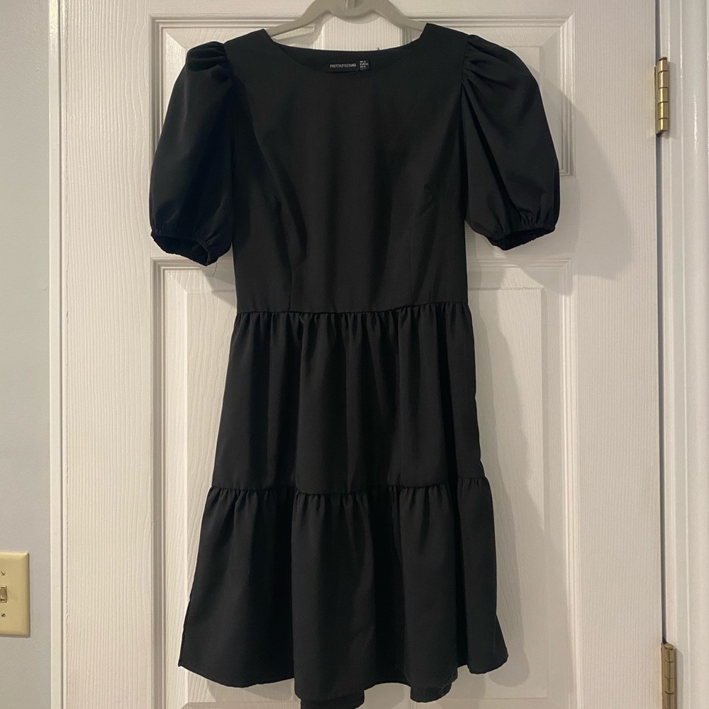 PrettyLittleThing Black Dress US 0, NEVER WORN